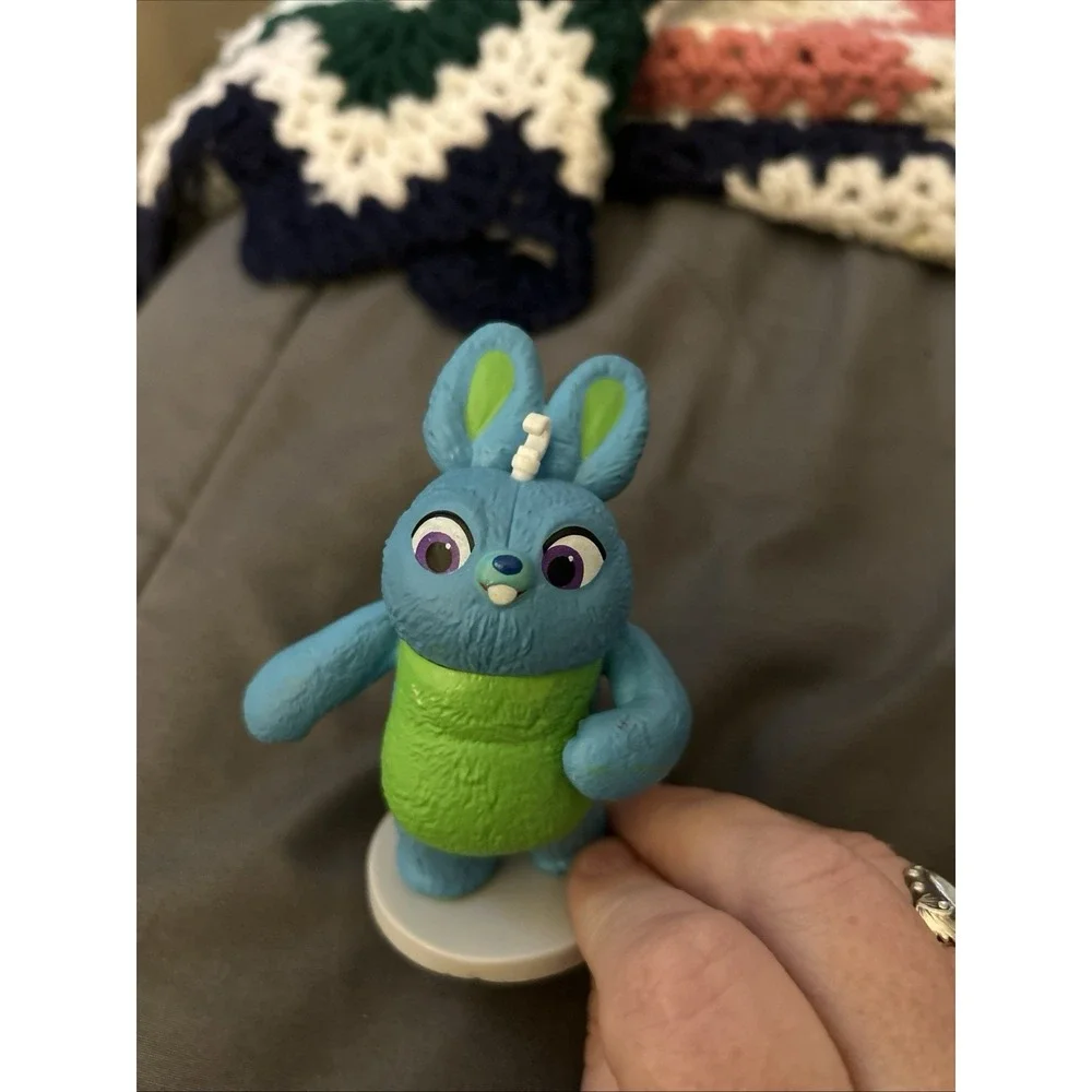 Disney Pixar Toy Story 4 PVC Figure Bunny Cake Topper Figurine Blue Stand